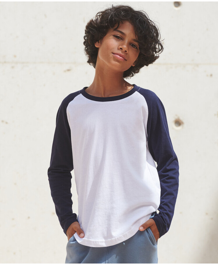 Kids long sleeve baseball T Thumbnail