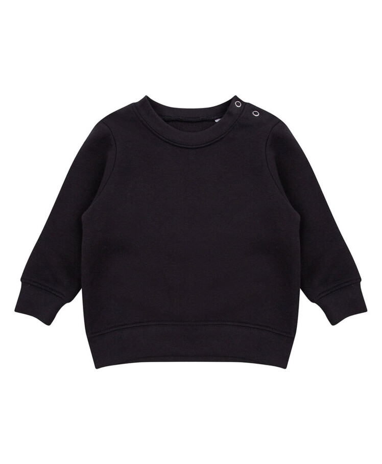 Crew neck sweatshirt with shoulder poppers Thumbnail