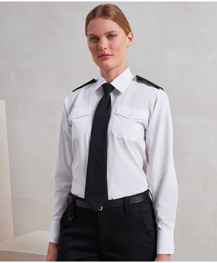 Women's long sleeve pilot shirt Thumbnail