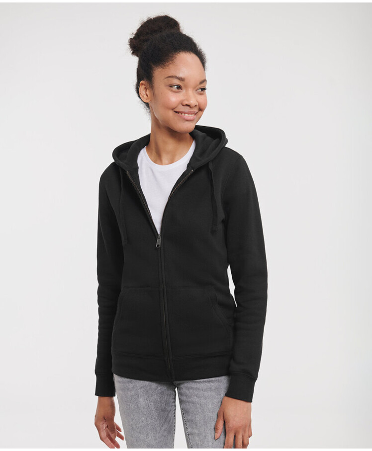 Women's authentic zipped hooded sweatshirt Thumbnail