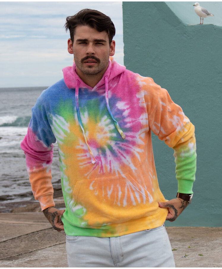 Rainbow tie-dye hoodie Thumbnail