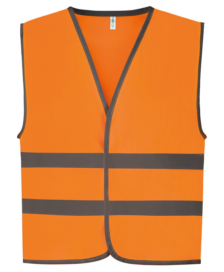 Hi-vis reflective border kids waistcoat (HVW102CH) Thumbnail
