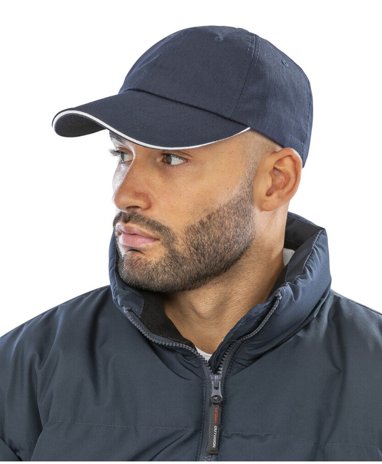 Herringbone cap with sandwich peak Thumbnail