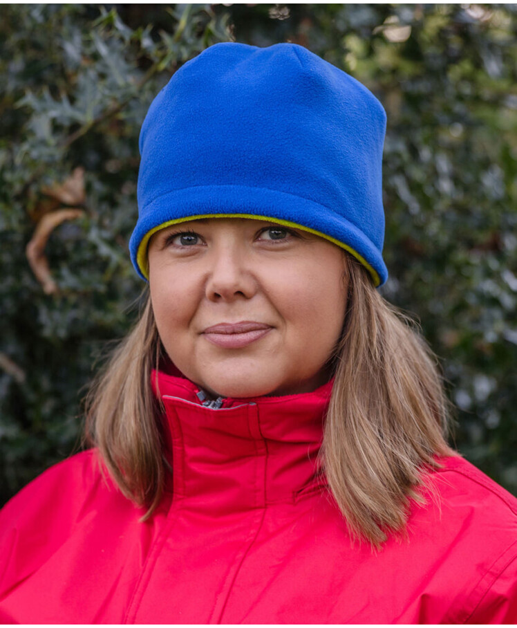 Reversible fleece skull hat Thumbnail