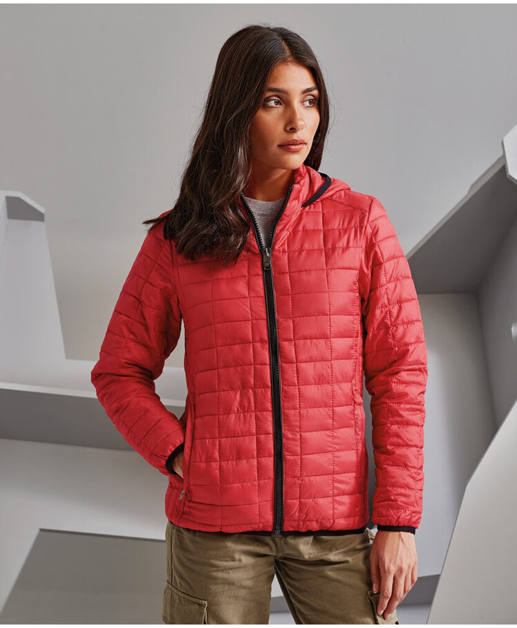 Women's honeycomb hooded jacket Thumbnail