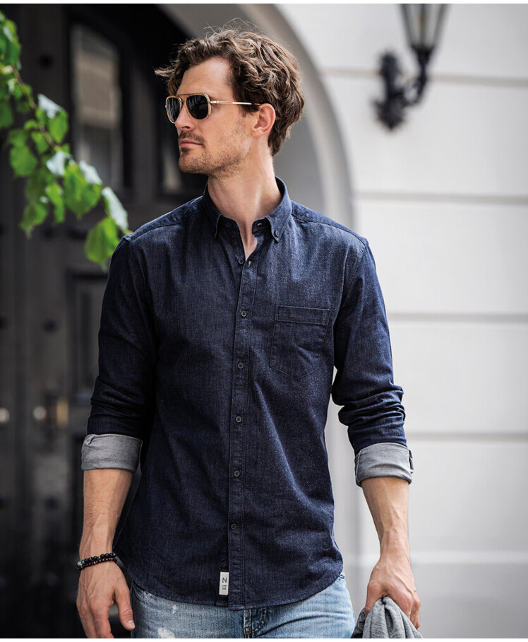 Torrance slim fit – raw and stylish denim shirt Thumbnail