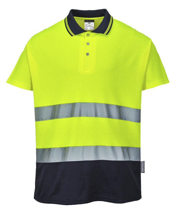 Two-tone cotton Comfort polo (S174) Thumbnail