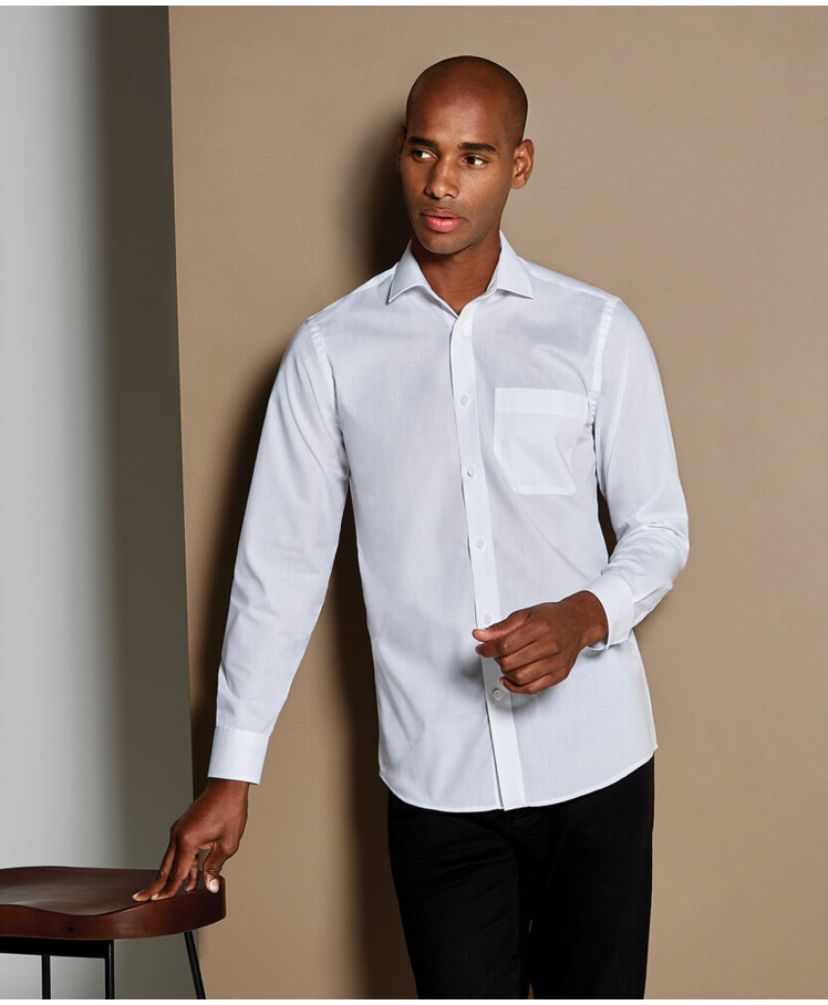 Poplin shirt long-sleeved (tailored fit) Thumbnail