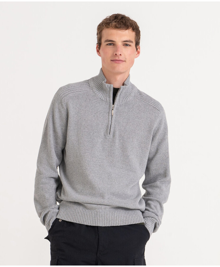 Wakhan ¼ regen zip knit sweater Thumbnail
