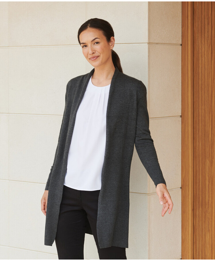 Women's longline open cardigan Thumbnail