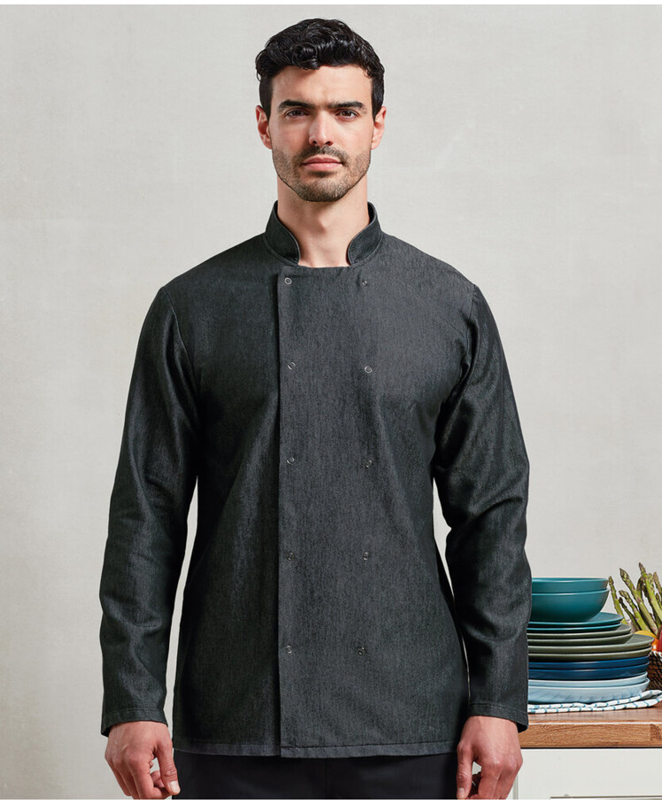 Denim chef's jacket Thumbnail