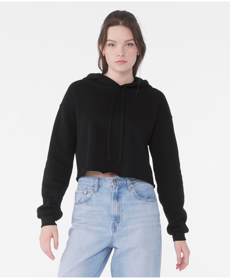 Women's cropped fleece hoodie Thumbnail