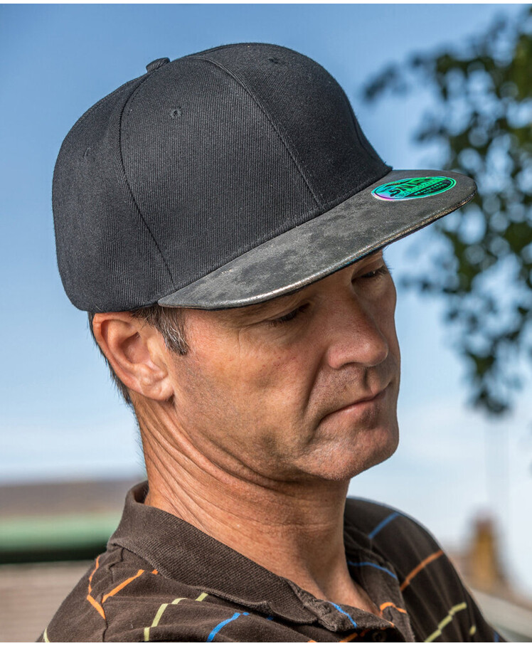 Bronx glitter flat peak snapback cap Thumbnail