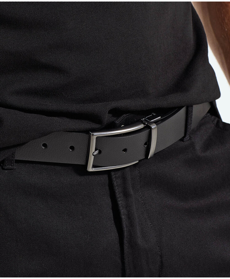 Men's two-way leather belt Thumbnail