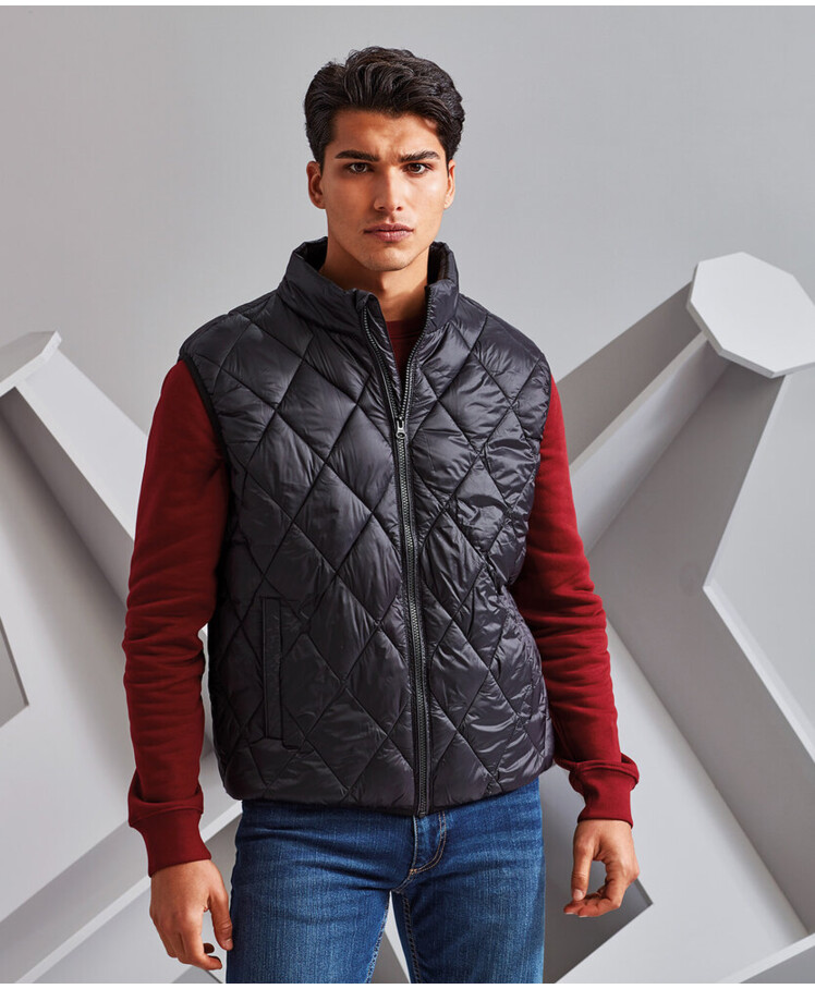 Diamond pane padded gilet Thumbnail