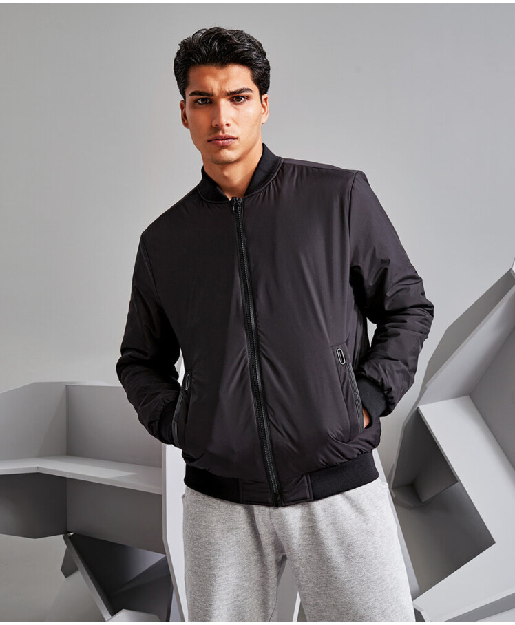 Delta plain bomber jacket Thumbnail