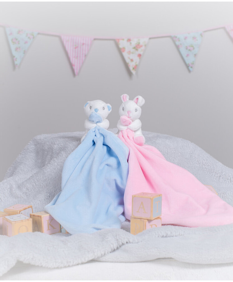 Baby animal comforter with rattle Thumbnail