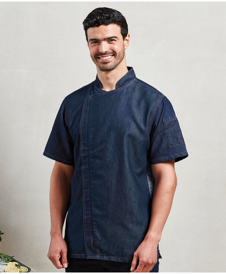 Chef's zip-close short sleeve jacket Thumbnail
