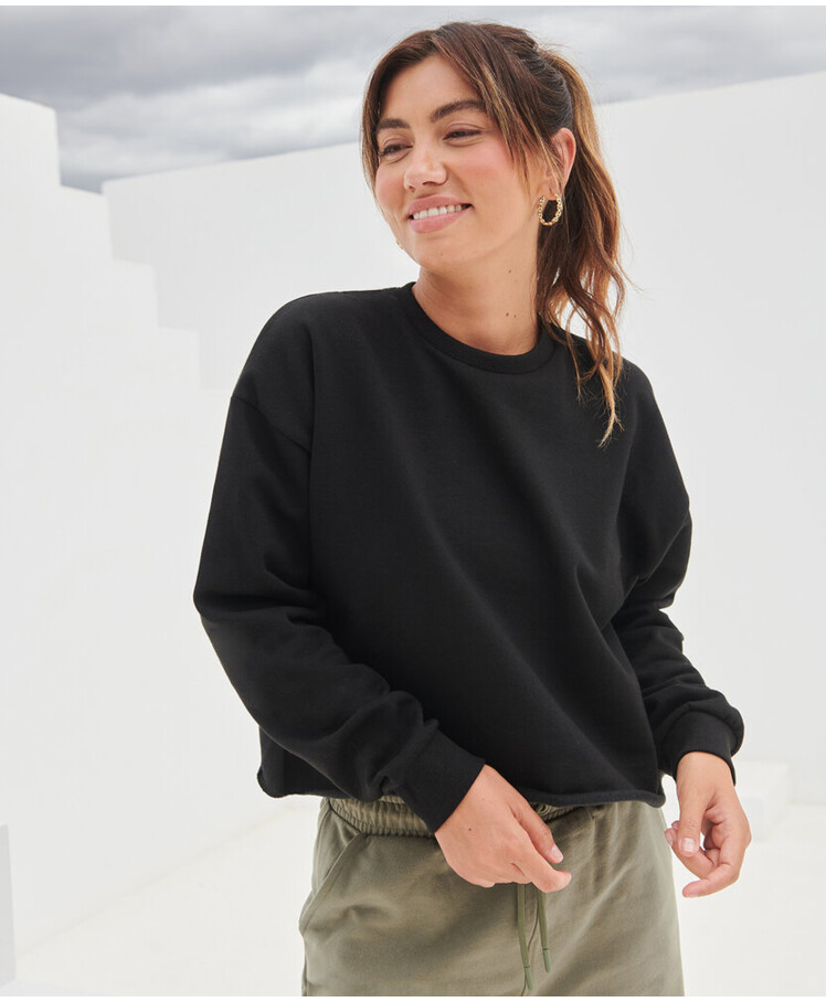 Women's cropped slounge sweat Thumbnail