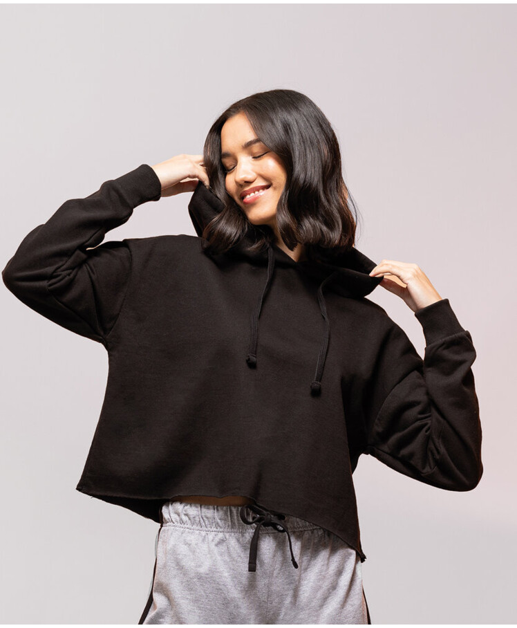 Women's cropped slounge hoodie Thumbnail