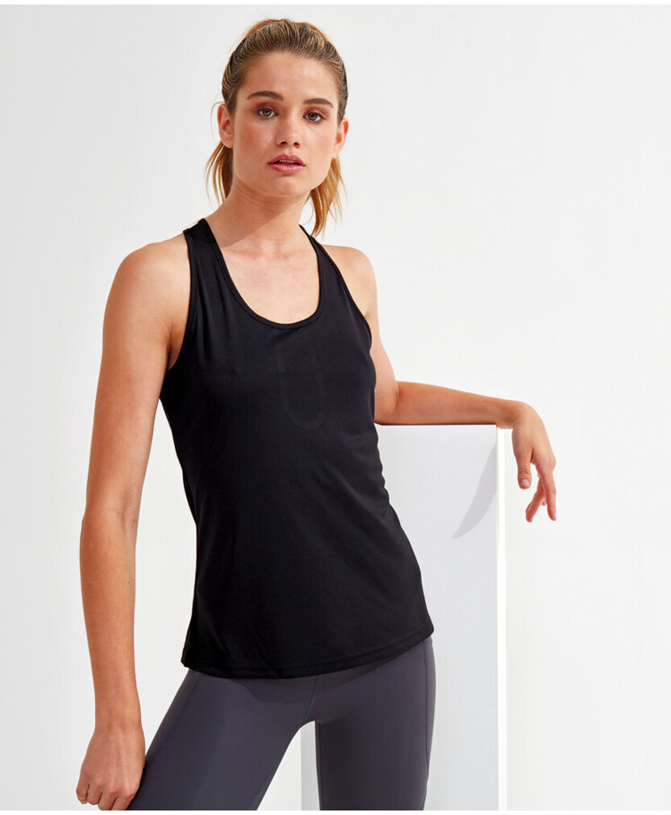 Women's TriDri® yoga knot vest Thumbnail