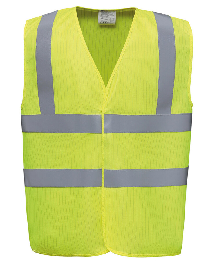 Hi-vis flame-retardant anti-static waistcoat (HVW100ASFR) Thumbnail