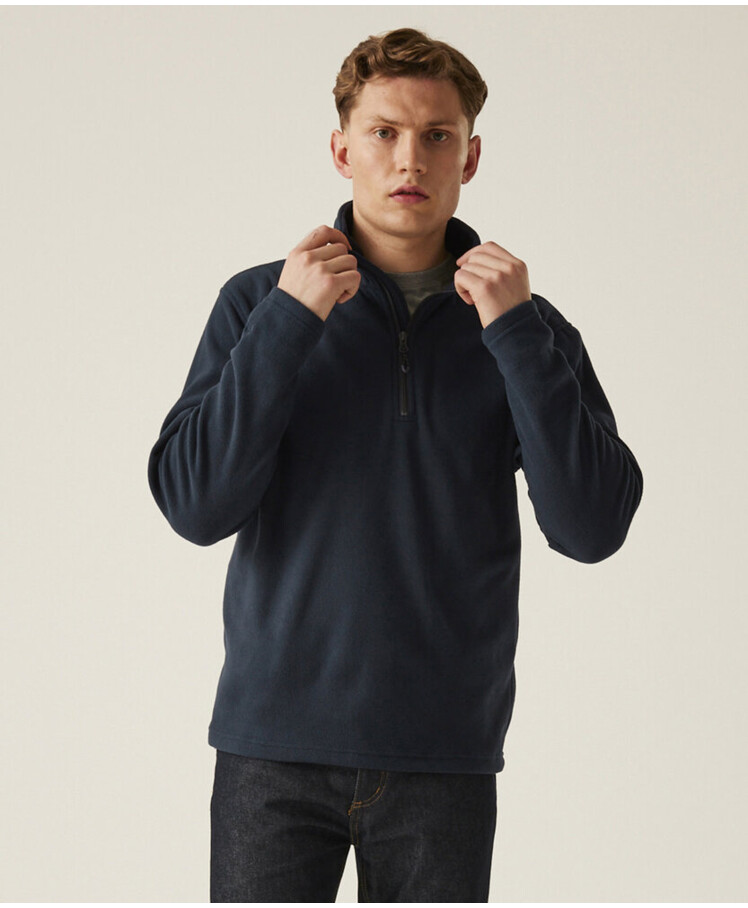 Honestly made recycled half zip fleece Thumbnail