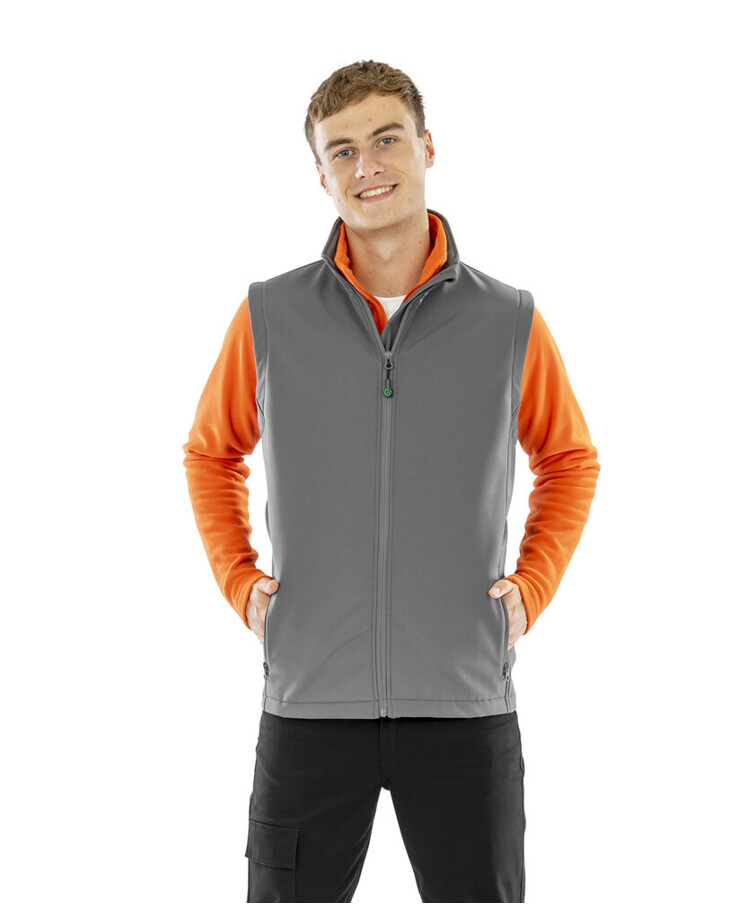 Men's recycled 2-layer printable softshell bodywarmer Thumbnail
