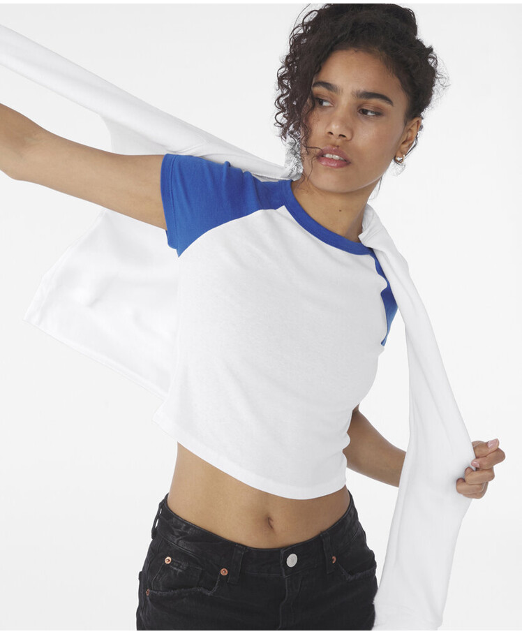 Women’s micro rib raglan baby t-shirt Thumbnail