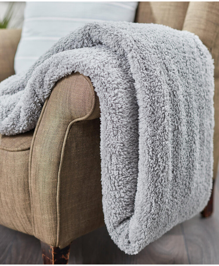 The Ribbon teddy bear fabric throw Thumbnail