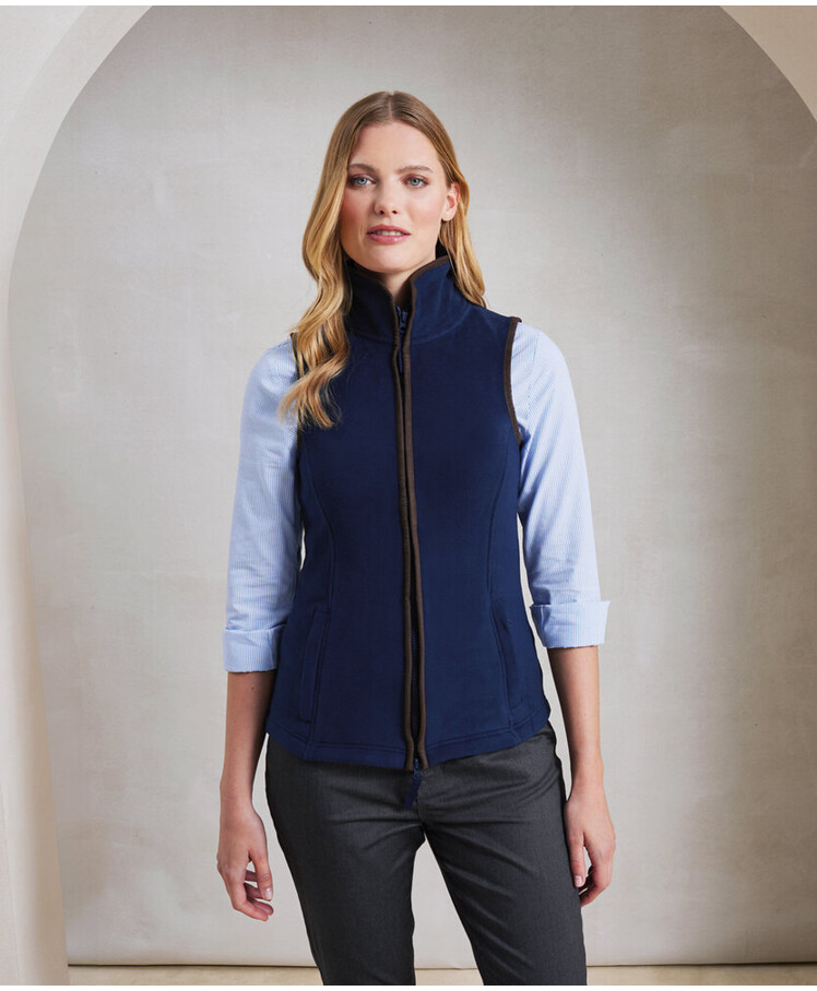 Women’s artisan fleece gilet Thumbnail