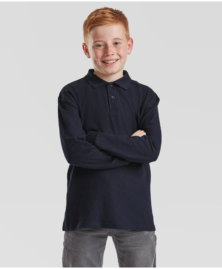 Kids long sleeve 65/35 polo Thumbnail