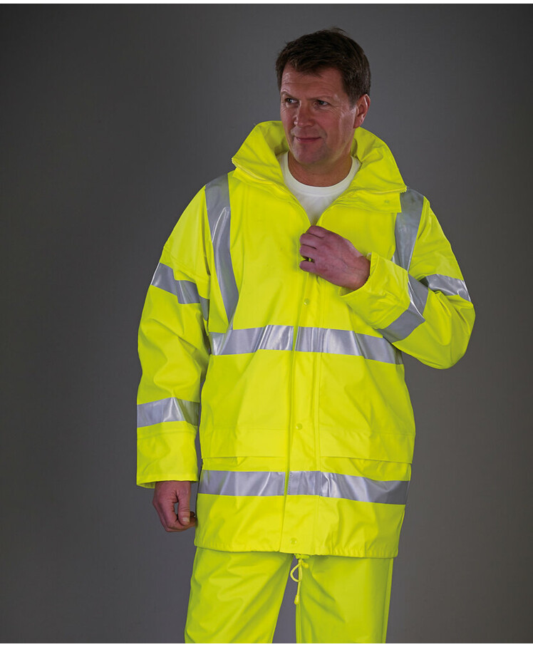 Hi-vis soft flex breathable U-dry jacket (HVS450) Thumbnail