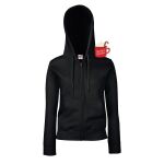 Premium 70/30 lady-fit hooded sweatshirt jacket Thumbnail